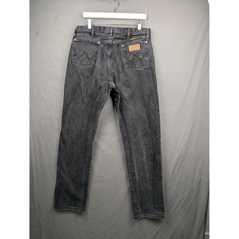 Wrangler Cowboy Cut Original Fit Jeans Mens 36x36 Black‎ Denim
